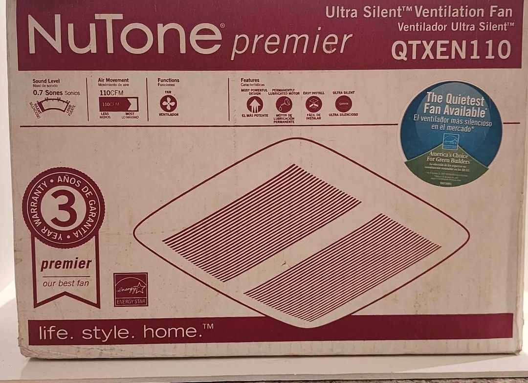 NEW Bathroom exhaust fan