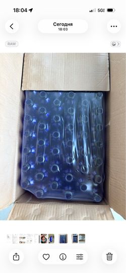 Case of 108 Cobalt Blue Glass Bottles – New (15 Cases Available)