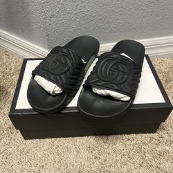 Gucci Matelasse Quilted Slides Size 10
