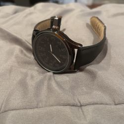 Men’s Black Strap Watch