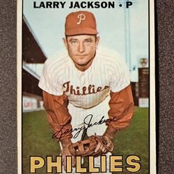 1967 Topps Larry Jackson Philadelphia Phillies #229 Baseball Card Vintage Collectible Sports MLB Trading Major League