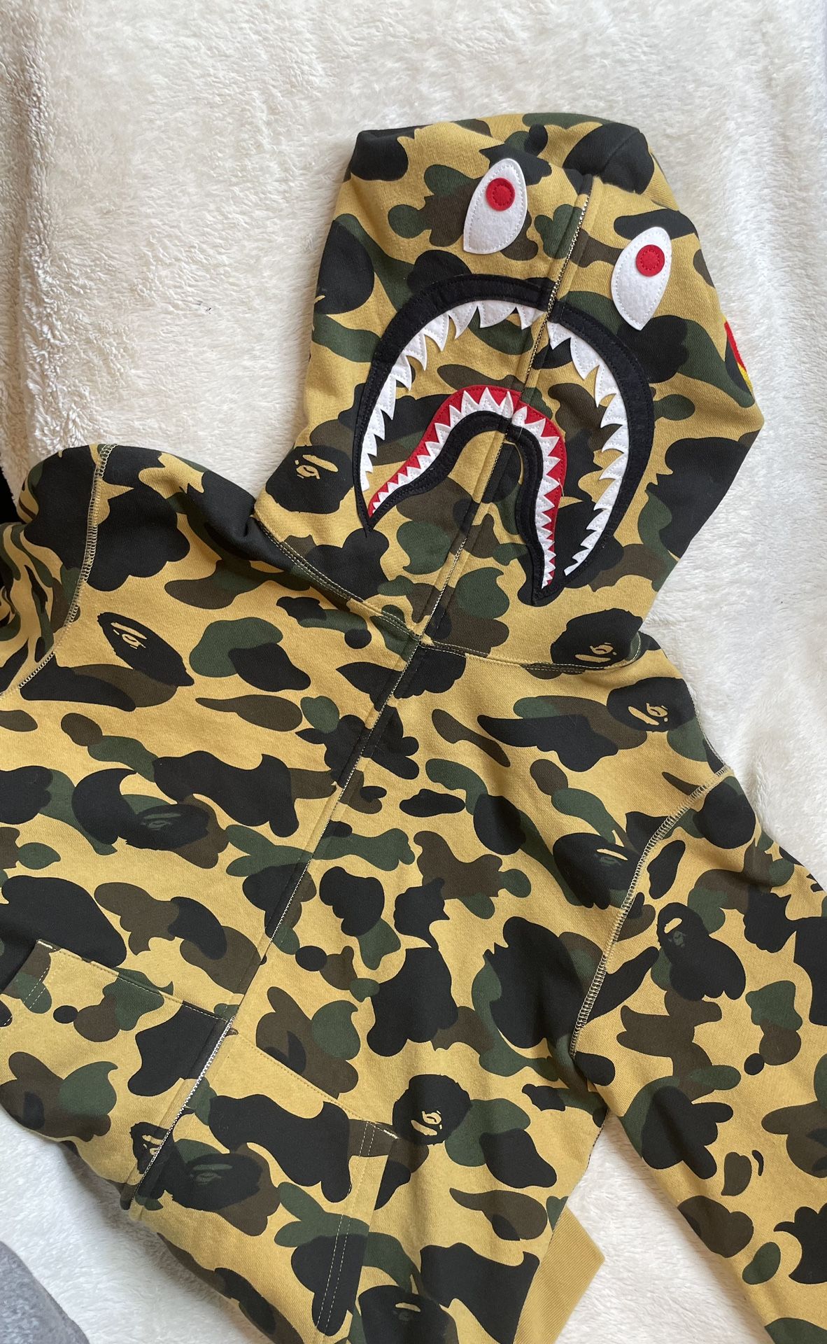 BAPE PONR 1St Camo Shark Full Zip Hoodie