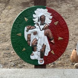 New Aztec Calendar Made Out Of Cement 