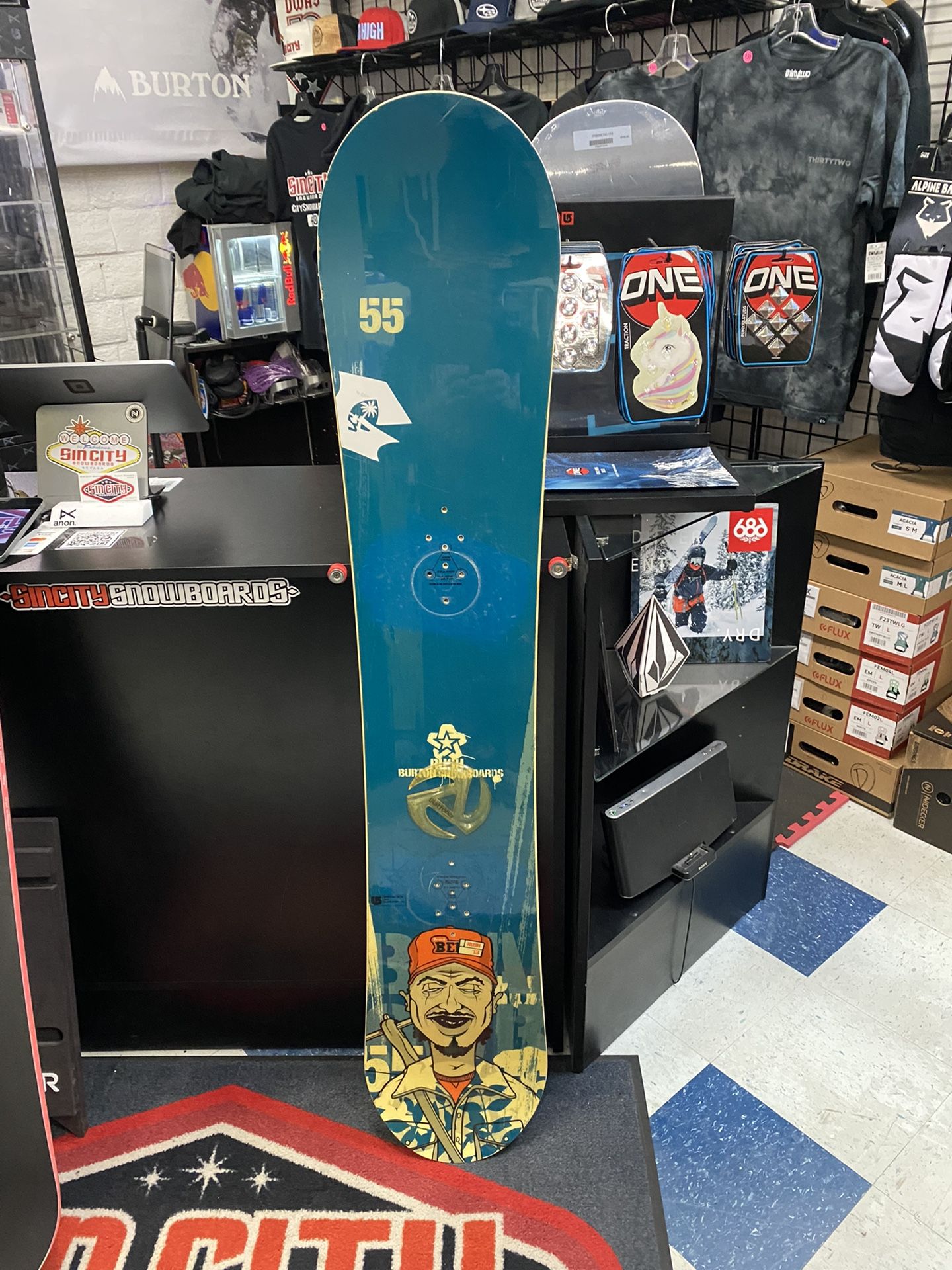 burton air 60 snowboard Vintage Men's Burton AIR 50 With Burton Progressive Bindings | SidelineSwap