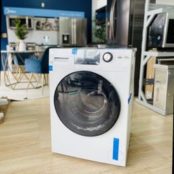 ge 2.4-cu ft high efficiency stackable steam cycle front-load washer