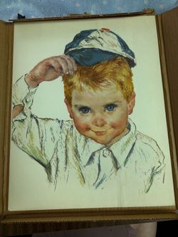 Vintage Print Frances Hook All American Boy Northern Paper Mills American Beauties