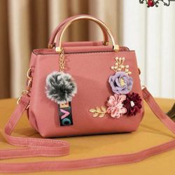 Pink Flower Handbag