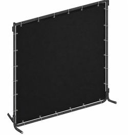 Welding screen, and frame