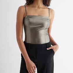 Cropped Metallic Cami