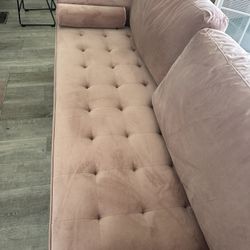 Modern Velvet Mauve Pink Wayfair Couch