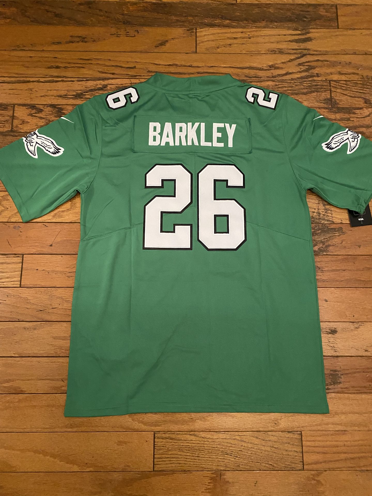 Kelly Green Philadelphia Eagles Saquon Barkley jersey