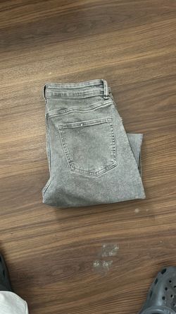 Gray Washed Denim Jeans