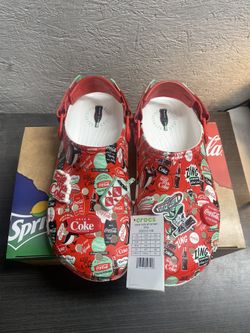 New Crocs Coca Cola Coke All-TerraIn Clog Men’s Size 13 Red / White 209312-100