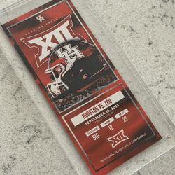 Houston Cougars Big12 Inaugural Ticket
