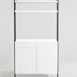 Crate & Barrel- Closed Storage Cabinet with Shelves