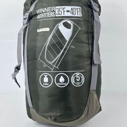 #902 Winner Outfitters Mummy Sleeping Bag Lightweight Camping Hiking 35F-40F NEW