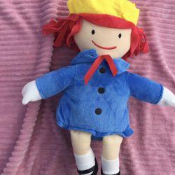 Madeline's Christmas English  Plush Doll 12" Kohl’s Cares Blue Dress