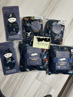LITTLE SLEEPIES Harry Potter Cloud Blanket, Zippy, Crib Sheet, Swaddle Read Below 