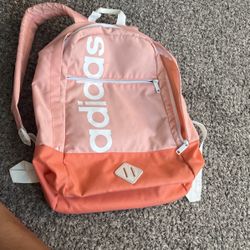 Peach Colored Adidas Backpack