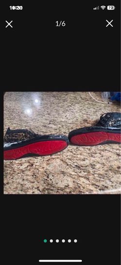 Retail $1,300 Christian Louboutin LOU SPIKES FLAT PAT/Size 12.5 High Top Sneakers Black/Gold