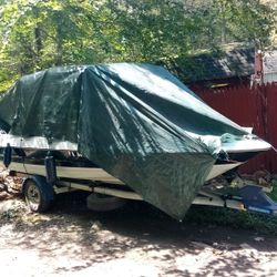 89 Bayliner 85 HP Force Outboard Runs Great W Trailer