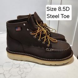 Danner Steel Toe Work Boots Size 8.5 