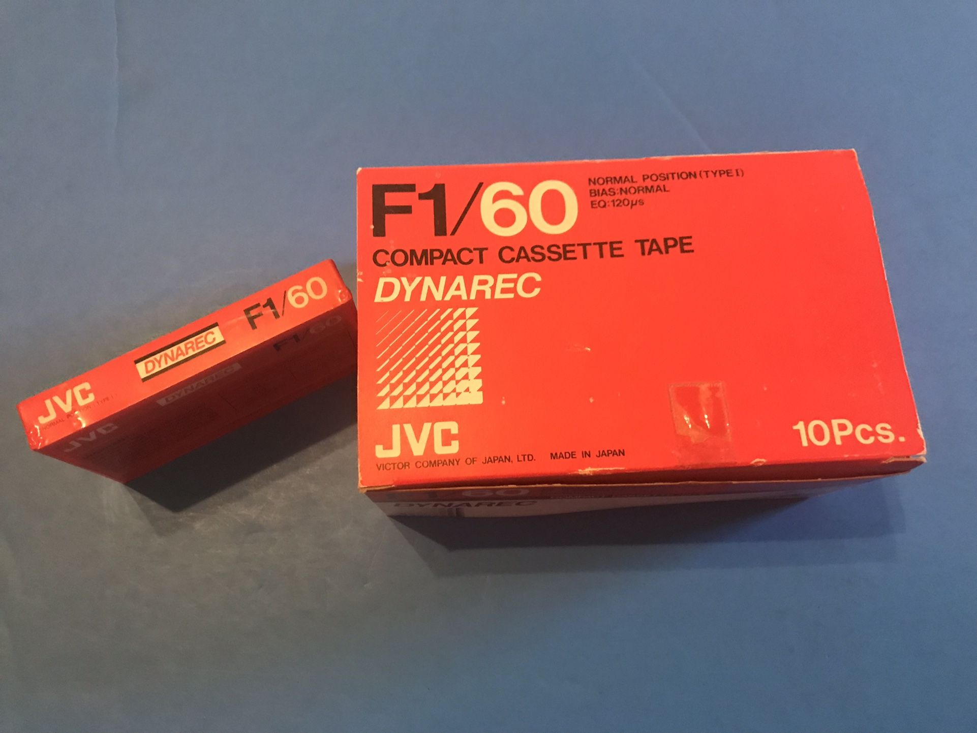 Brand New Sealed JVC Dynarec 11 pieces F1/60 Cassette Tapes