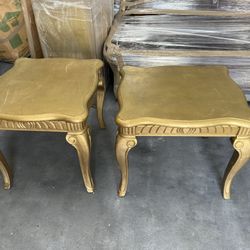 Gold End Table 