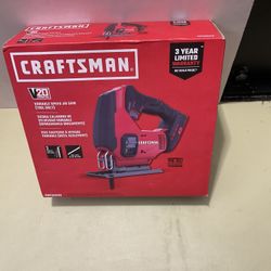 Brand New Craftsman 20 Volt Cordless Jig Saw Tool Only CMCS600B