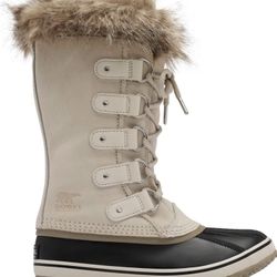 SOREL Waterproof , Insulated Suede Boots Womens Sz  7.5 Taupe /Black Joan of Arc