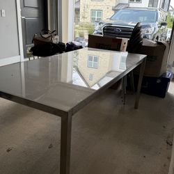 White dining table 