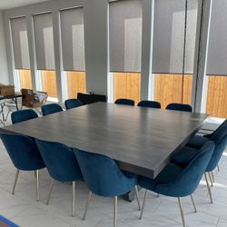 Custom Dining Table Farmhouse Country French Modern Rustic Solid Wood Set Restoration Hardware Insp Bench Hand Built Round Oval Counter Breakfast  