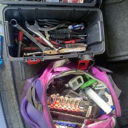 Bag Of Tools And Tool Box 
