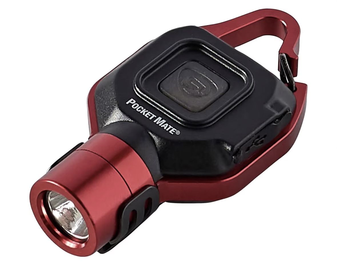 Streamlight Pocket Mate USB Ultra-Compact Rechargeable flashlight-red with clip