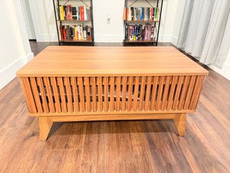 Modern Wood Lift-Top Coffee Table with Hidden Storage