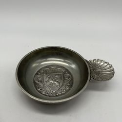 Vintage Pewter Etain D’Art Titre Legal Wine Tasting Cup