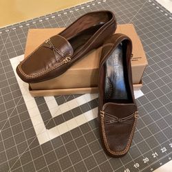 Brown Leather Flats 