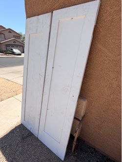 Set (2) Solid Wood Closet Door Set - 21.75” x 80” Each Door