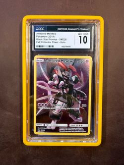 Armored Mewtwo #SM(contact info removed) Pokemon Sun and Moon Black Star Promos Fall Collector Chest CGC 10