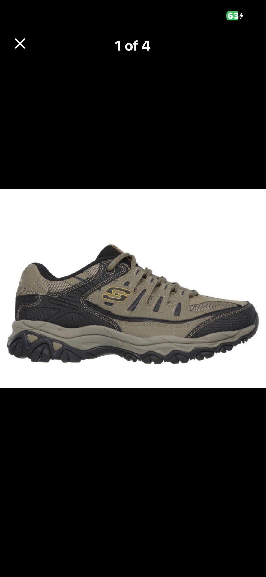 Mens Skechers Afterburn Memory Fit Athletic Sneakers Size 14