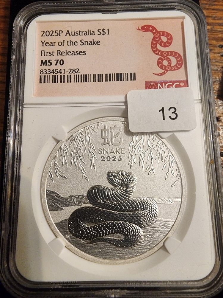 2025 Australian Lunar Year of the Snake silver coin
