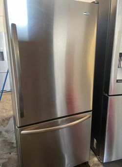 Amana Bottom Freezer Stainless Refrigerator Fridge
