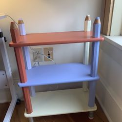 hand painted pencil small shelf
