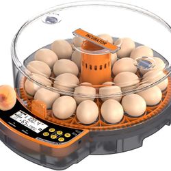 24 Egg Incubator Smart Egg Hatching Machine Auto Egg Turner Temperature Humidity Control