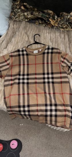 Burberry Check Cotton Jacquard T-shirt -local only