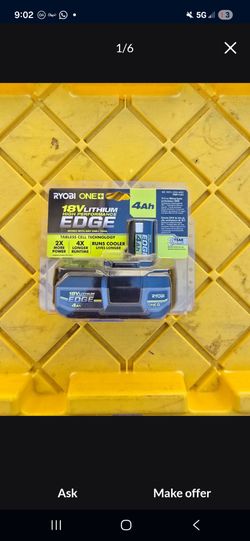 Ryoby battery 4ah