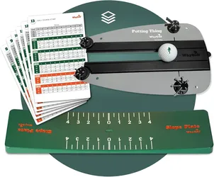 WHYGOLF Putting System & Putting Thing – Golf Training Aid for Stroke, Accuracy & Green Reading – Adjustable Putting Gates for Home & Green Practice –