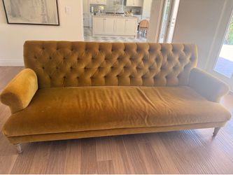 Velvet sofa