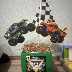 Monster Jam Party Centerpieces 