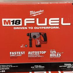 Milwaukee M18 FUEL 18V Lithium-lon Brushless Cordless 1 in. SDS-Plus Rotary Hammer (Tool-Only)